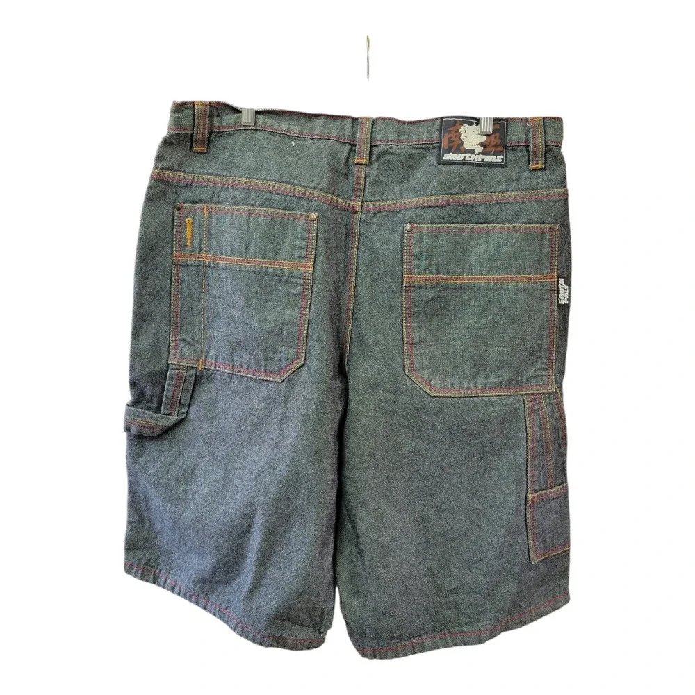 Vintage Southpole Men's 42x12 Gray Denim Hip Hop 90's‎ Shorts